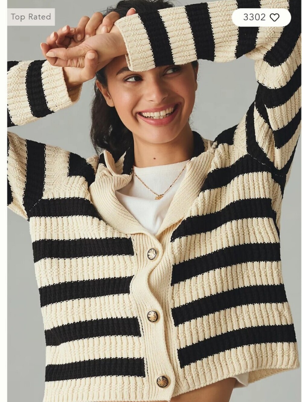 MAEVE ANTHROPOLOGIE greta polo cardigan - size m